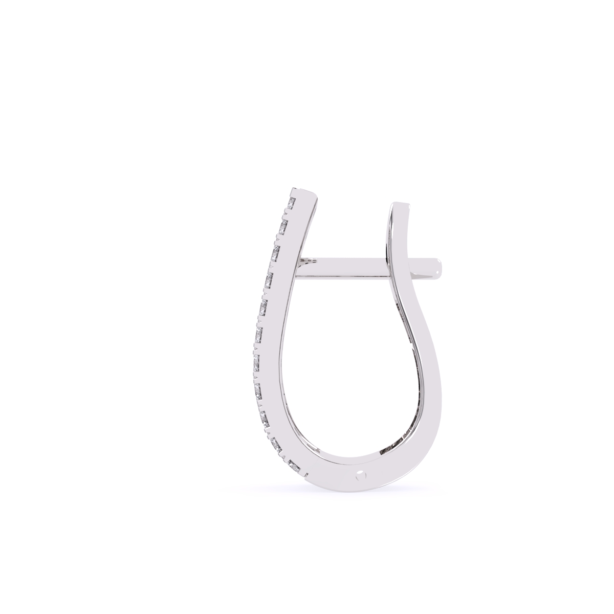 Gorgeous Art Deco Diamond Hoop Earrings